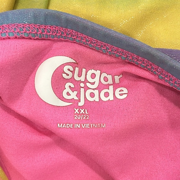 Girls Rainbow Gradient Swimsuit - Picture 5 of 6